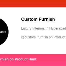 custom-furnishs-profile-on-product-hunt-product-hunt